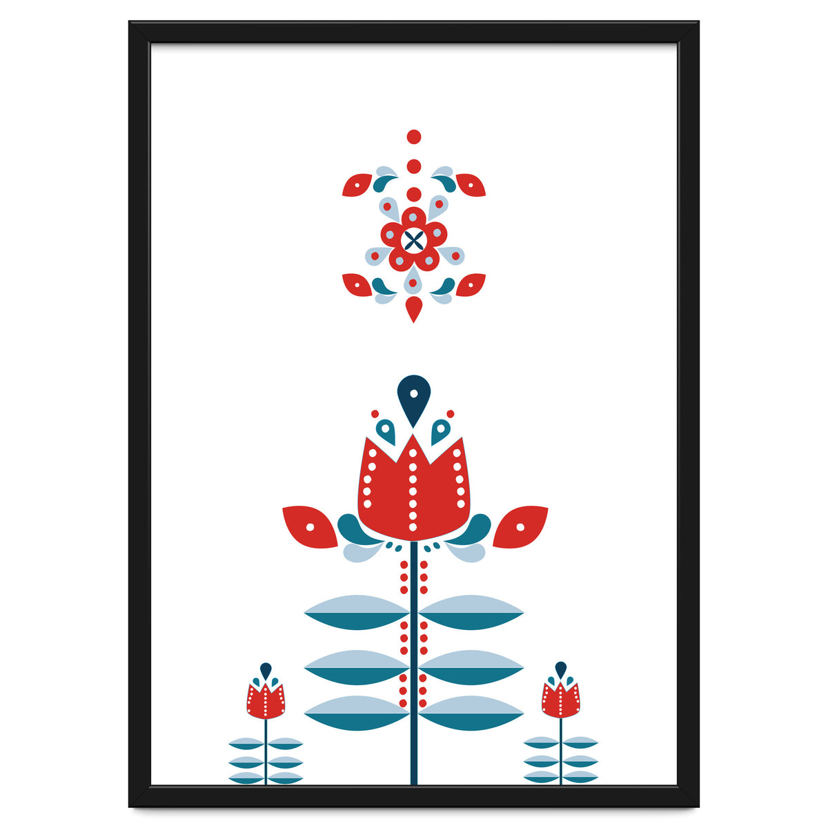 Scandinavian Folk Flowers