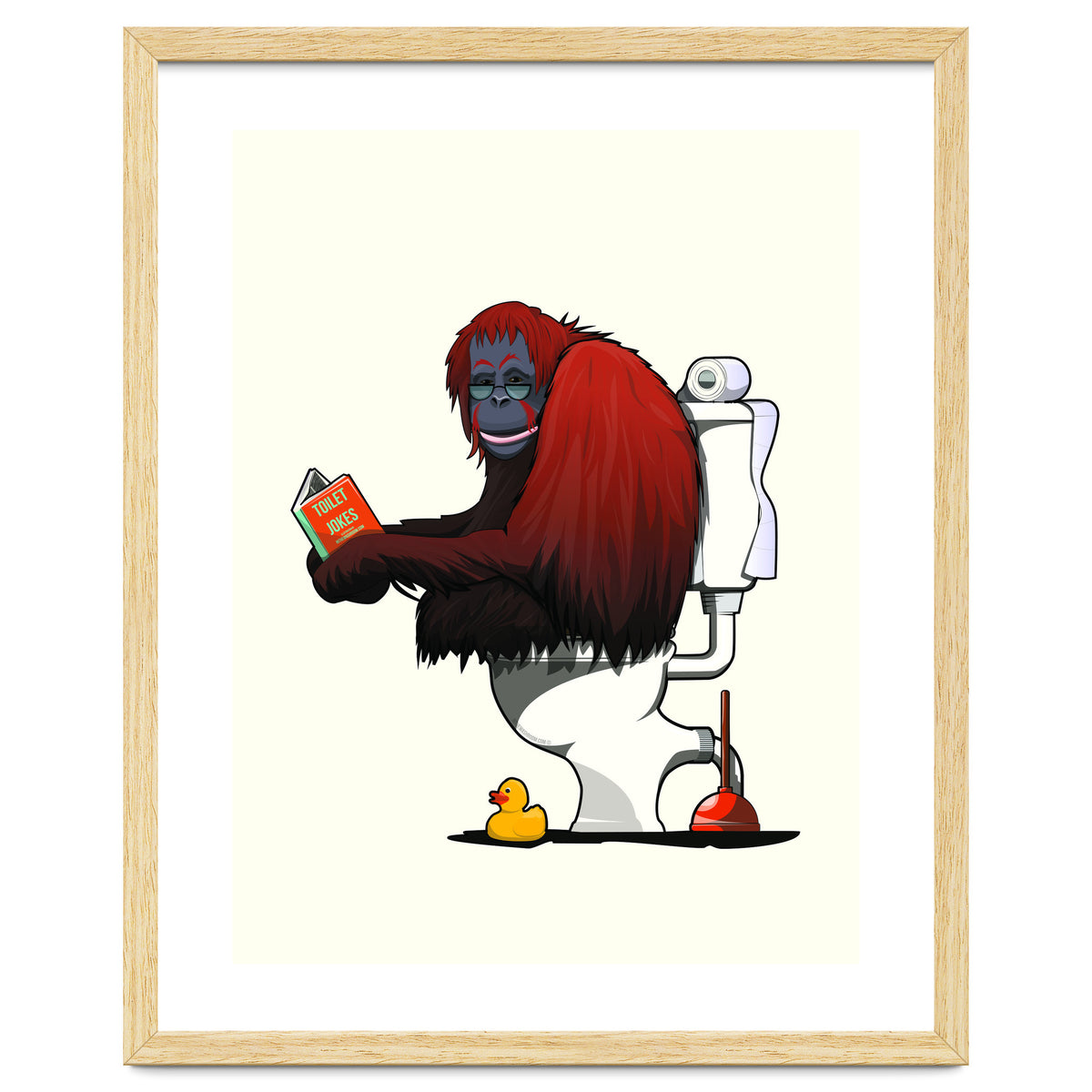 Orangutan on the Toilet, Funny Bathroom Humour