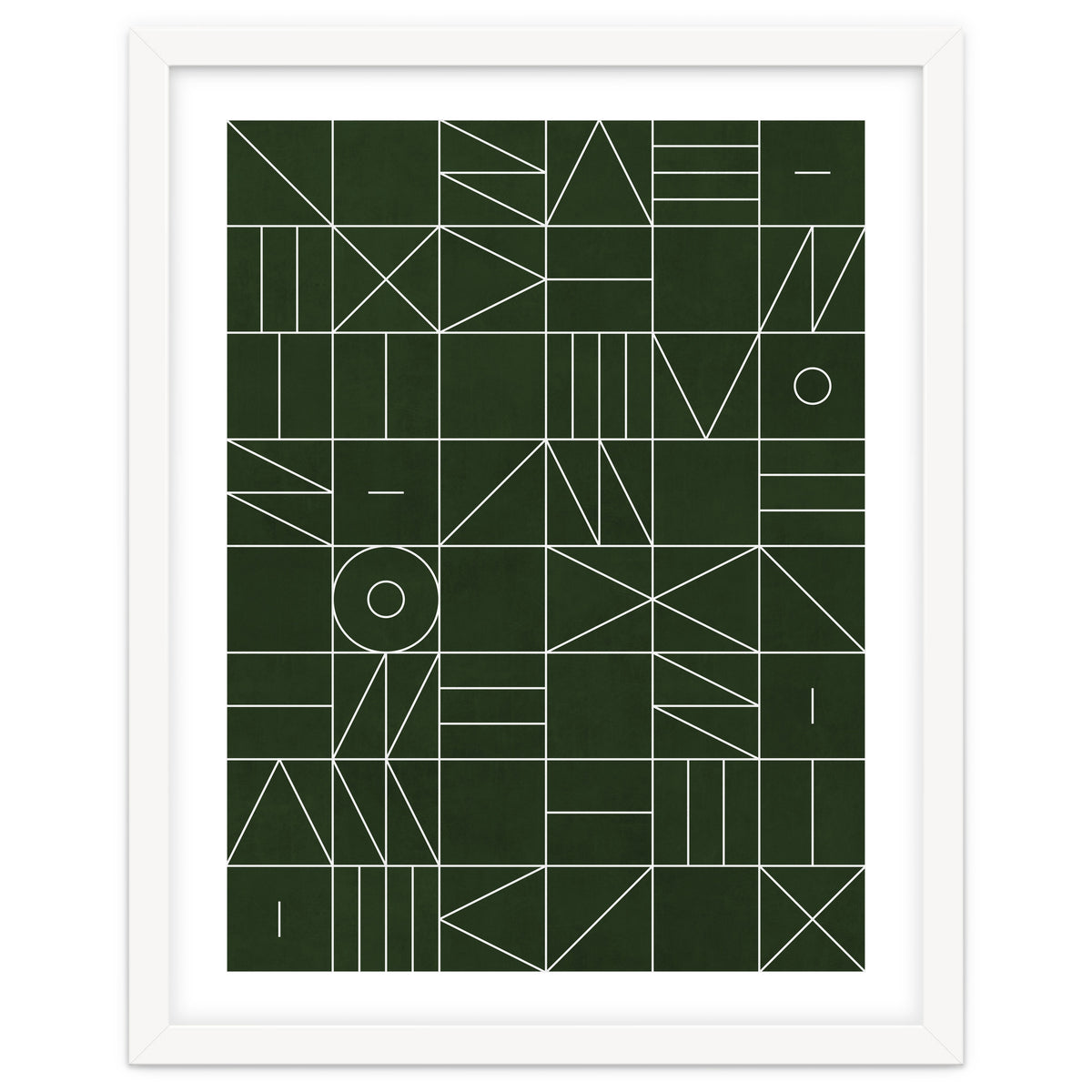 My Favorite Geometric Patterns No.6 - Deep Green
