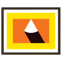 Geometric Shapes No. 47 - orange, black & yellow