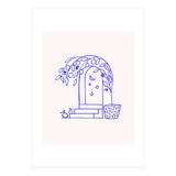 Summer at that Marrakech villa #illustration #sketch (Print Only) thumbnail