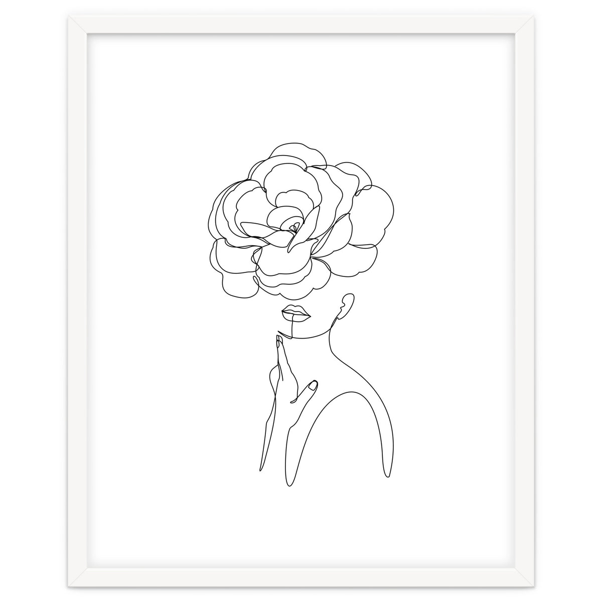 female flower line-a