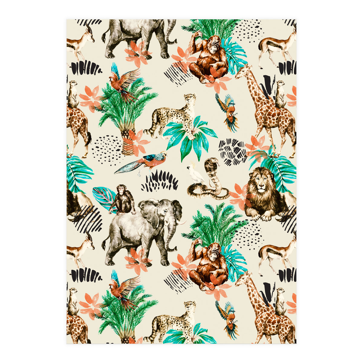 Wild animals 01 (Print Only)