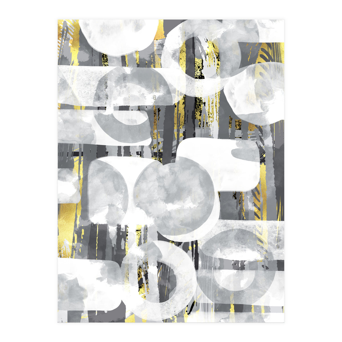 Abstract Painting No. 58 | Play with shapes and colors (Print Only)