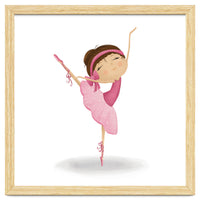 Adorable Ballerina Nursery Print