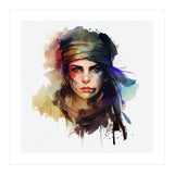Watercolor Pirate Woman #1 (Print Only) thumbnail
