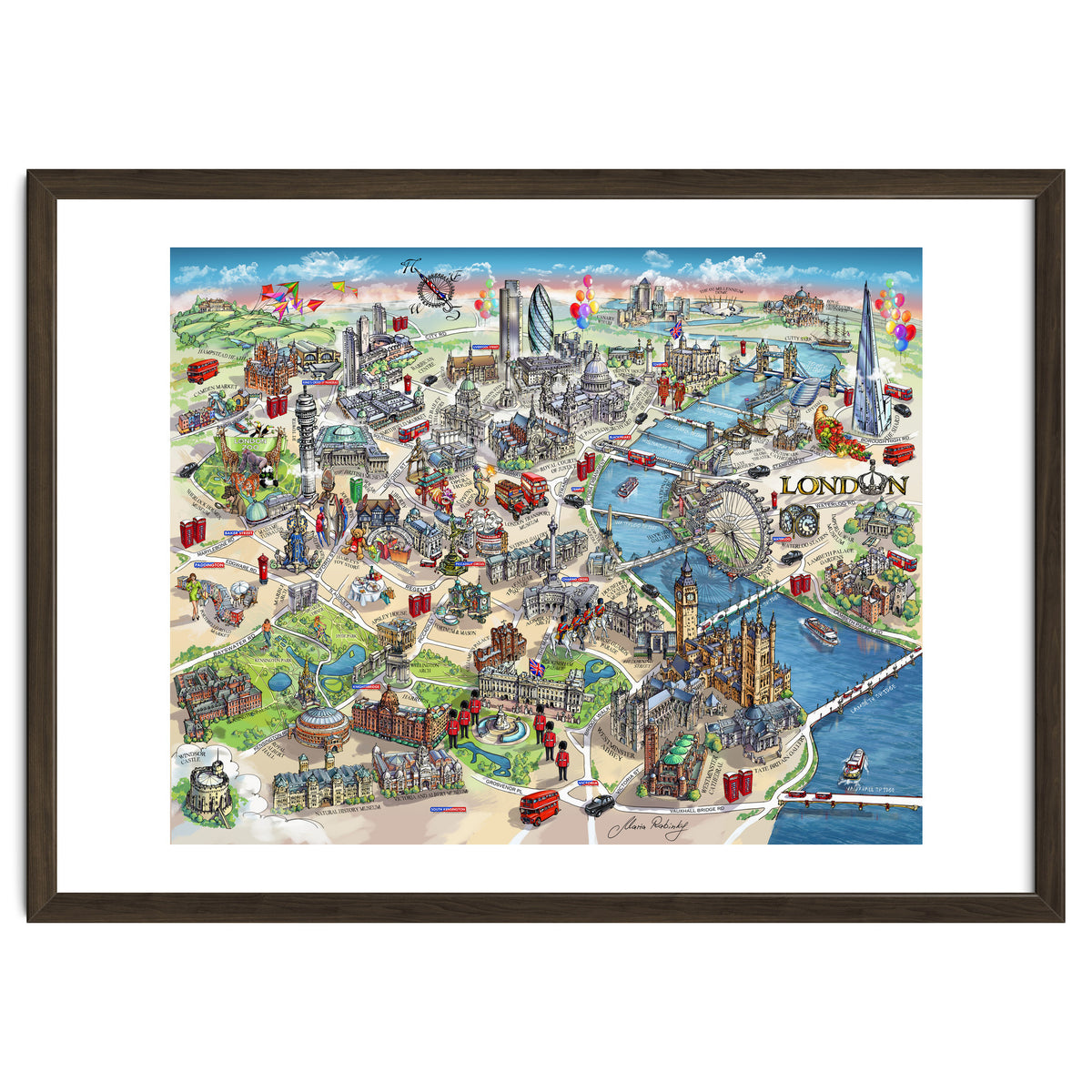 London Map Illustration