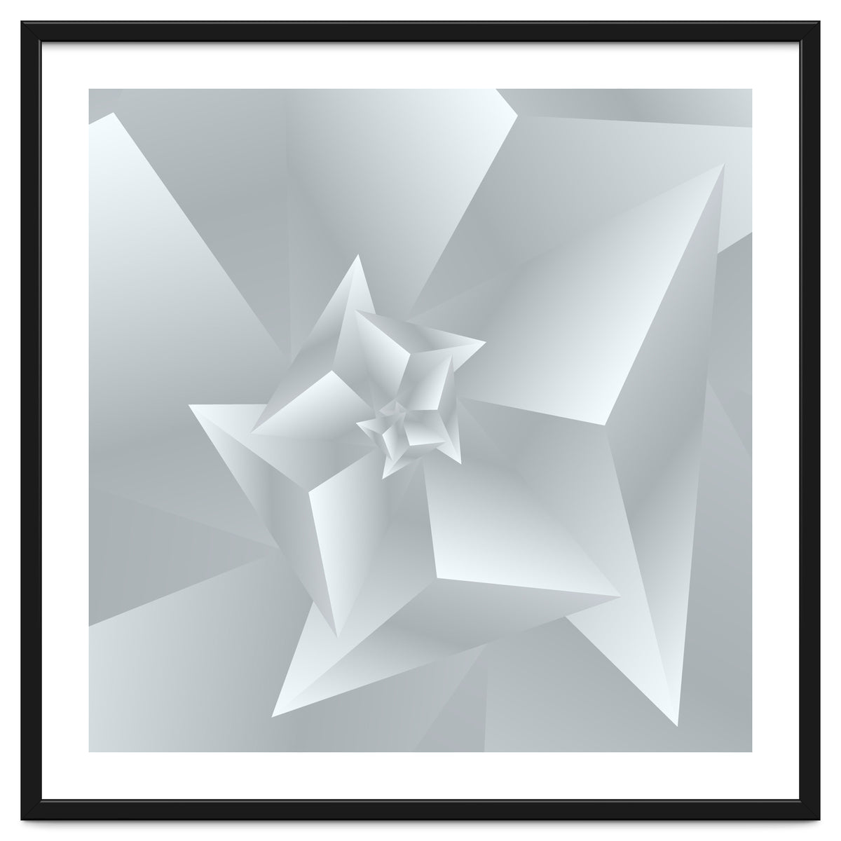 Trendy White Triangle