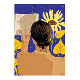 You're never alone when lost in the magic of a book, Bohemian Reader Botanical, Nude Plant Lady (Print Only) thumbnail