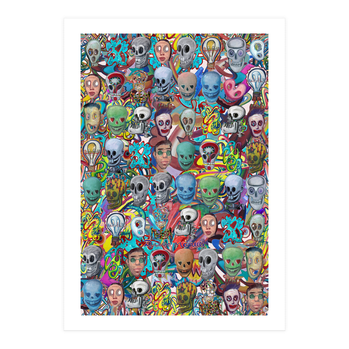 Calaveras Y Graffitis 3 (Print Only)