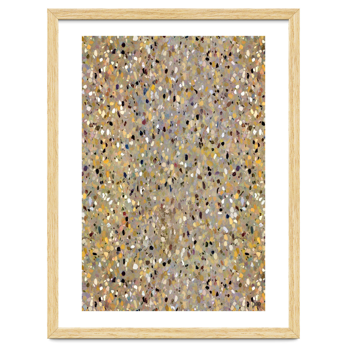 Golden Brown Terrazzo