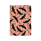 Black Birds With Moons (Print Only) thumbnail