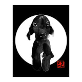 cute dog in white (Print Only) thumbnail