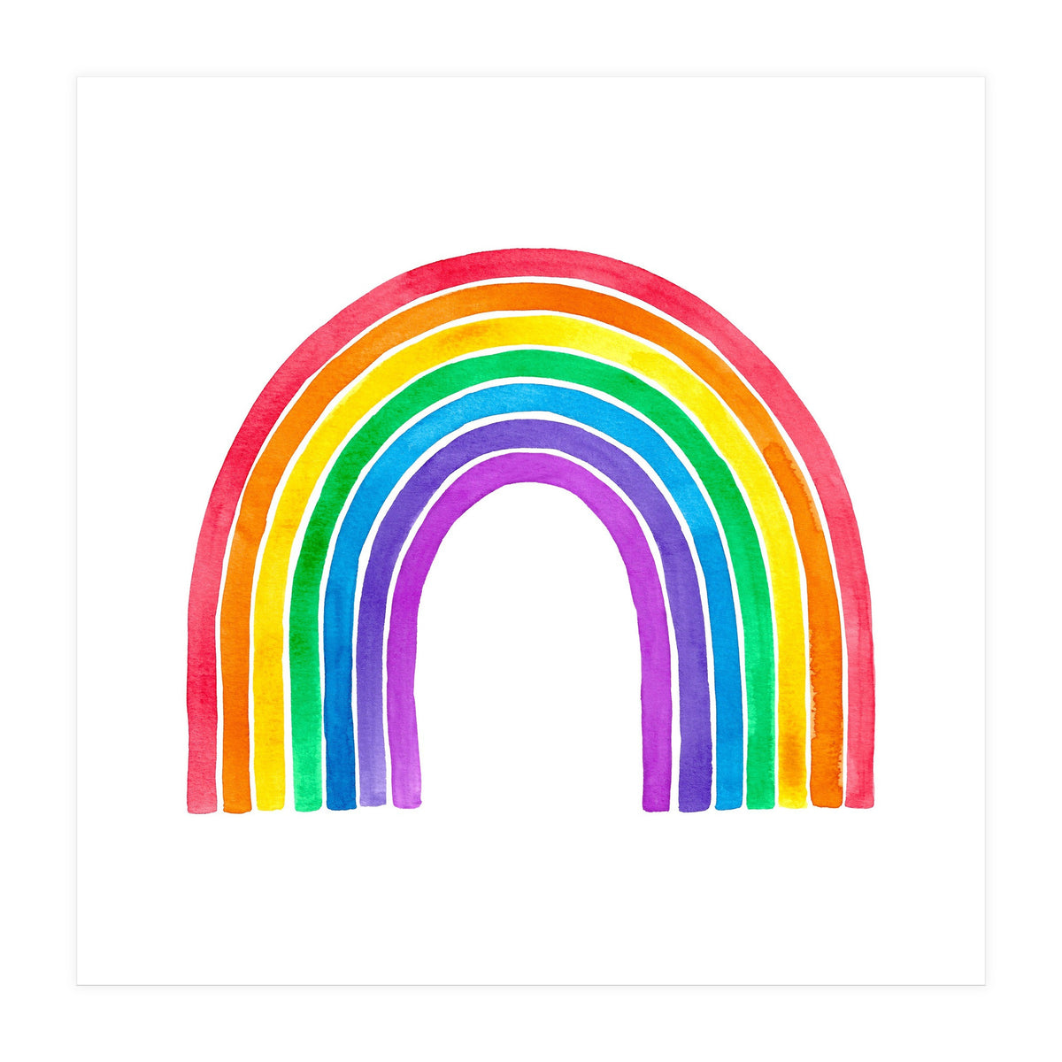Watercolour Rainbow (Print Only)