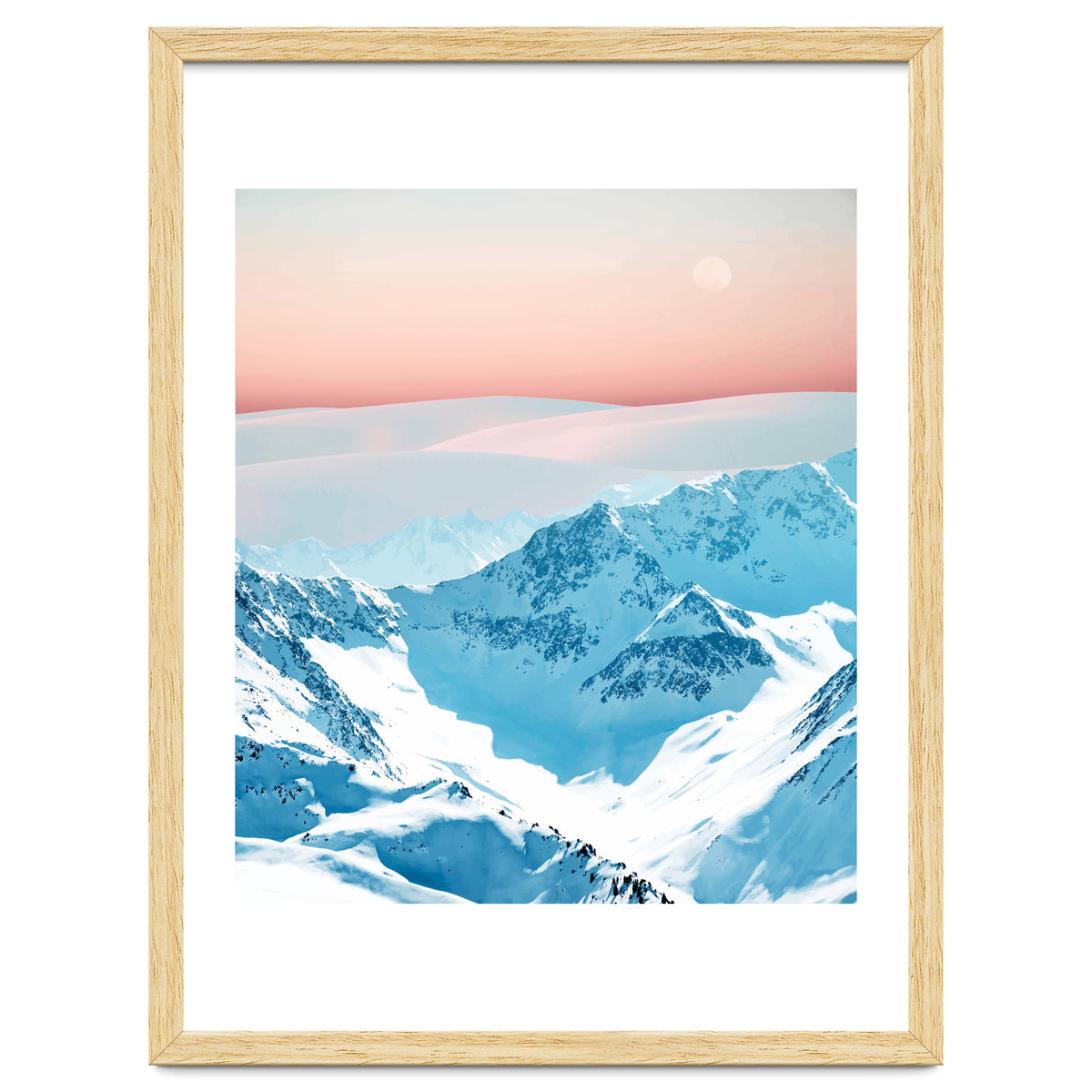 Snow & Blush Horizon