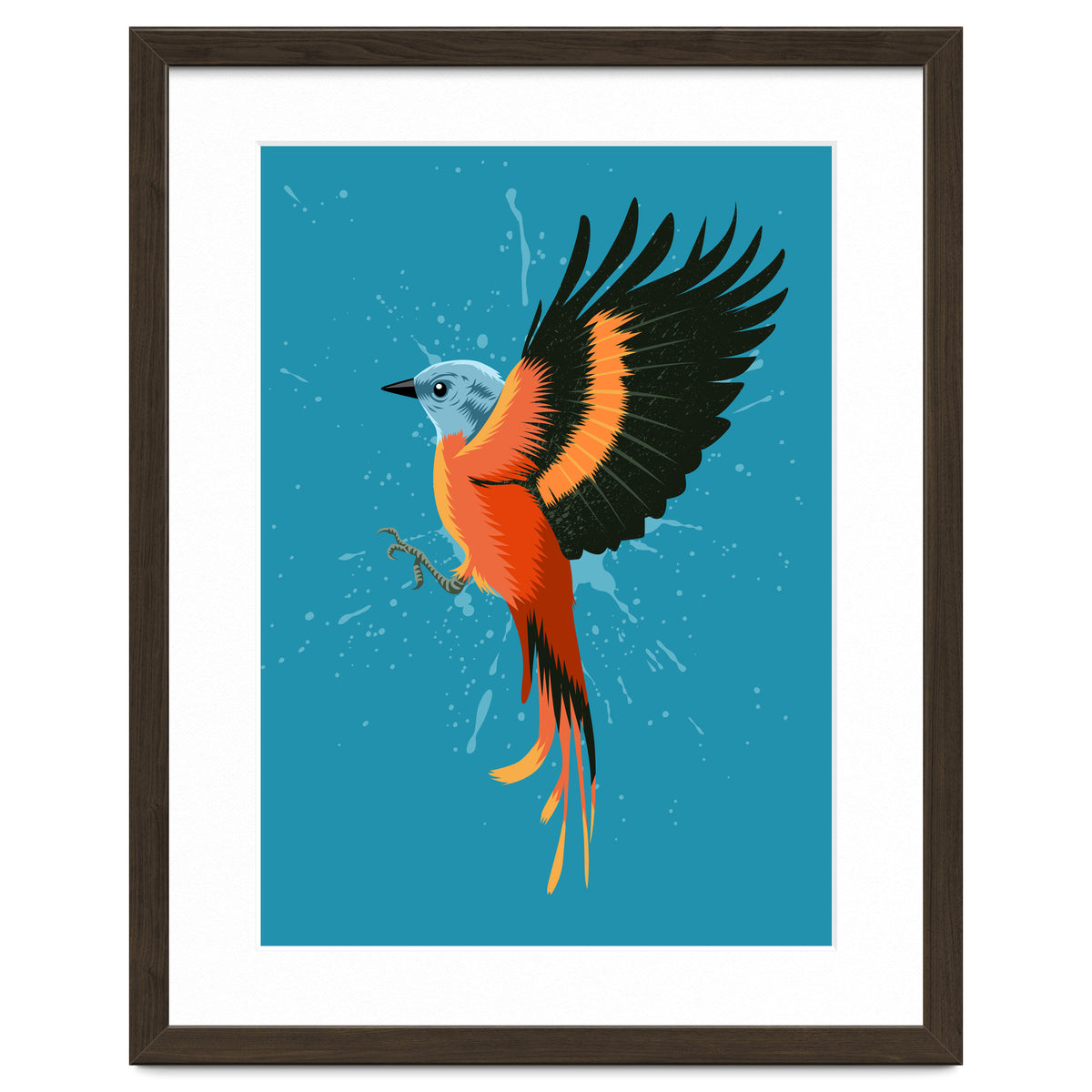 Tropical flying bird