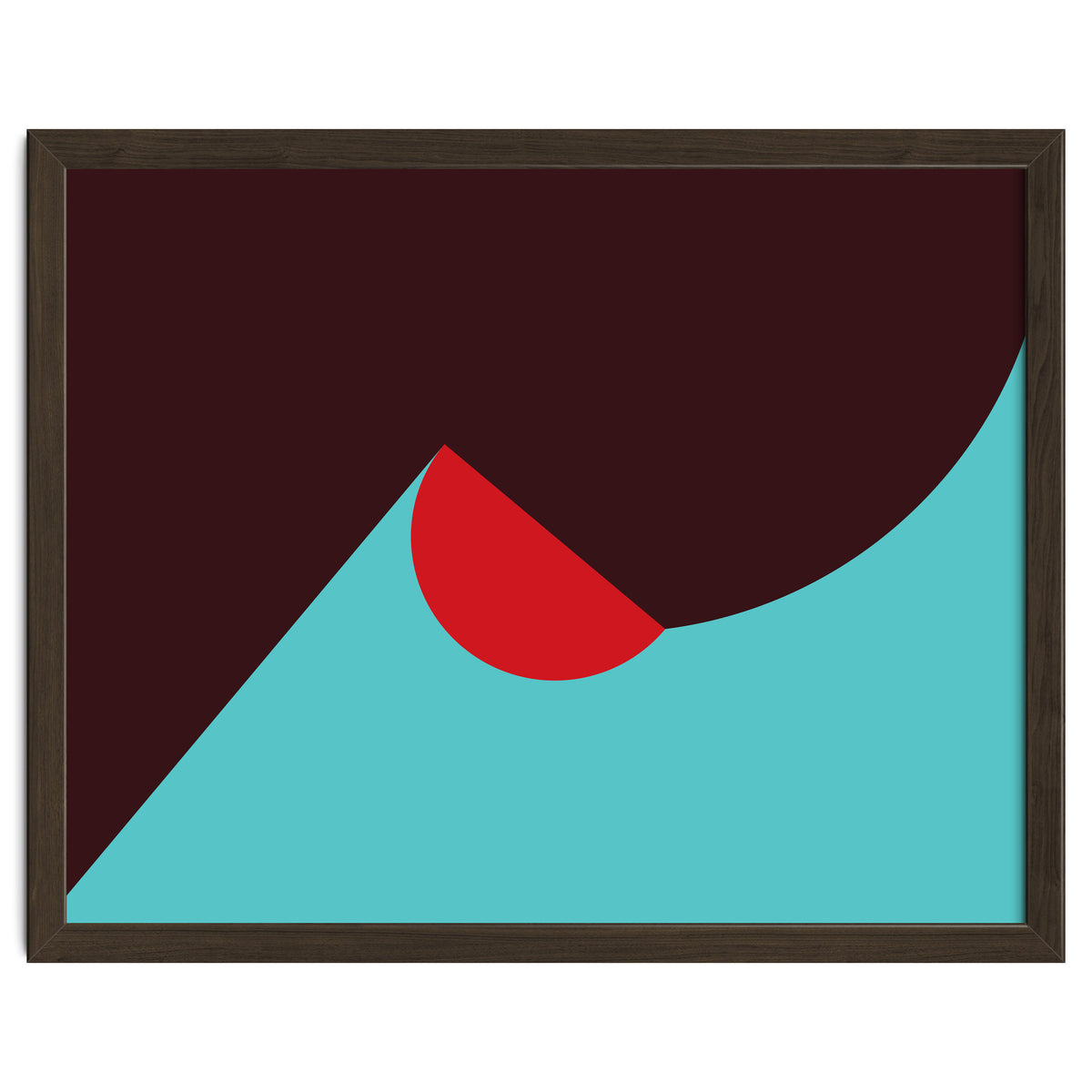 Geometric Shapes No. 8 - blue, purple & red