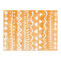 Abstract boho tribal pattern in pastel orange (Print Only)