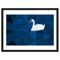 Swan In Water Artwork