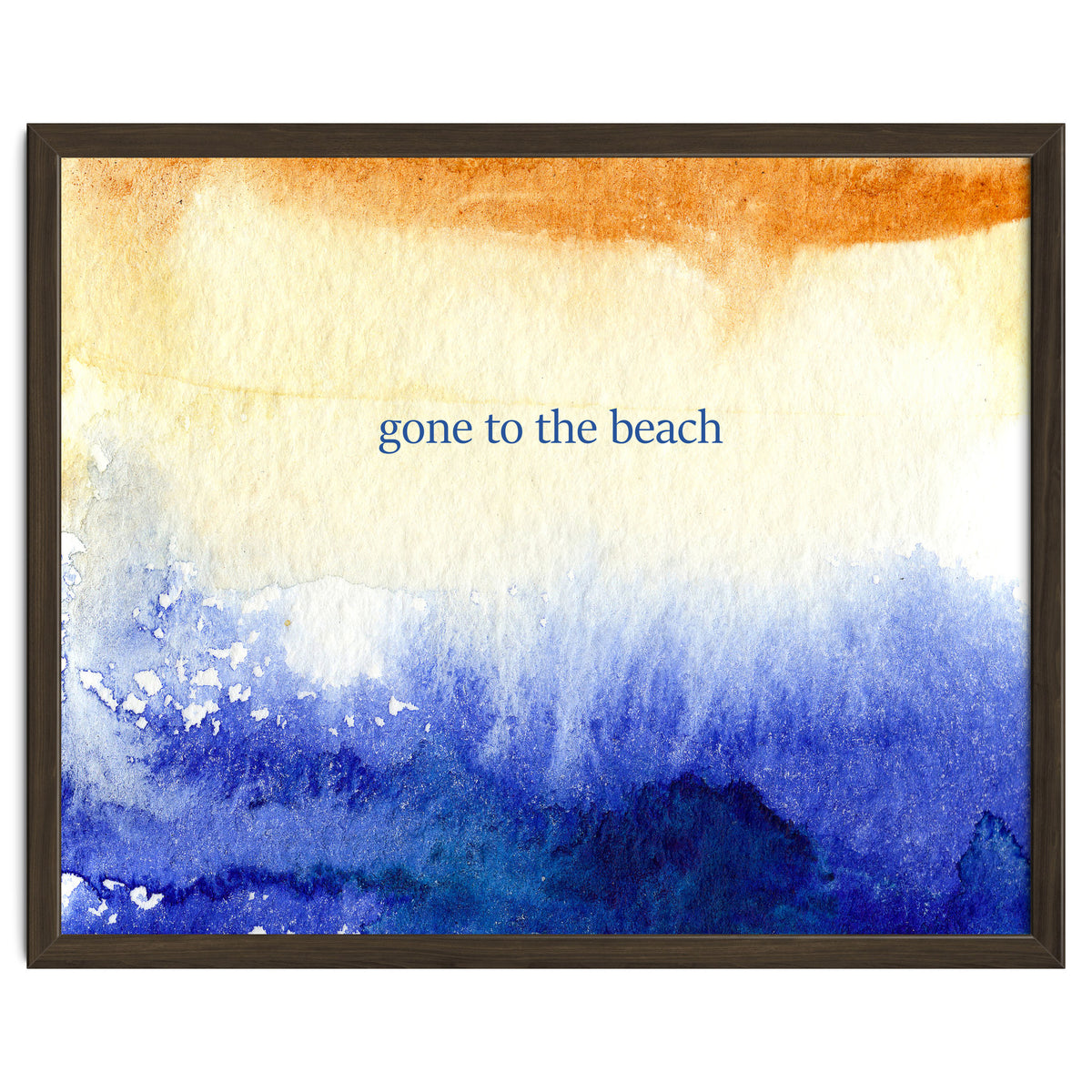 Gone to the beach || watercolor