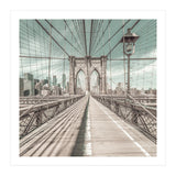 NEW YORK CITY Brooklyn Bridge | urban vintage style (Print Only) thumbnail
