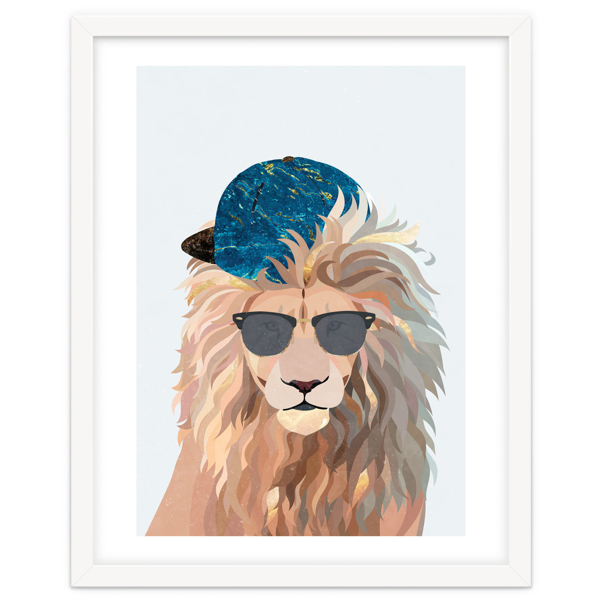 Skater Lion Portrait