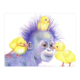 Purple Orangutan and Ducks (Print Only) thumbnail