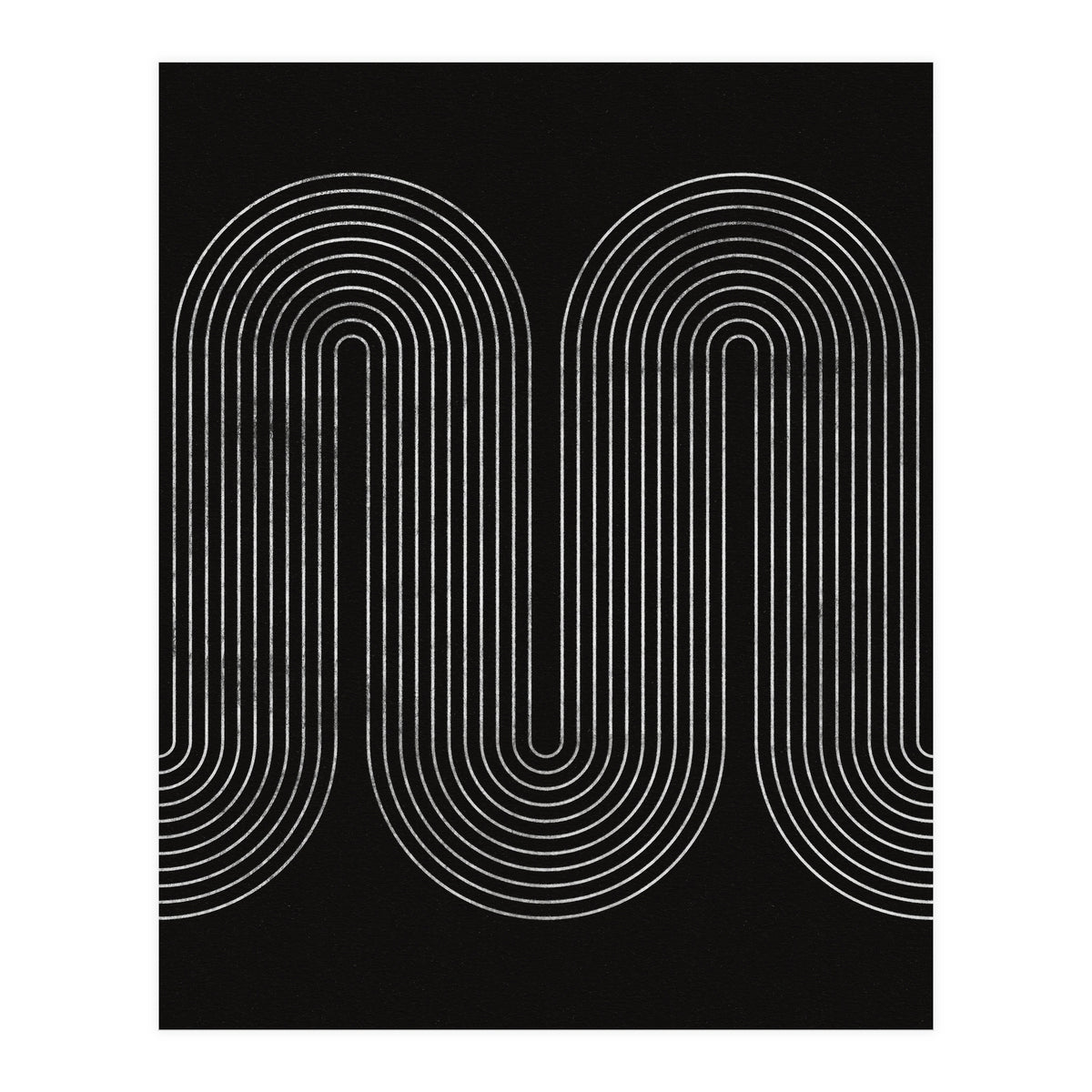 Mid-Century Modern No.18 - Woodblock Print (Print Only)