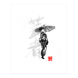 Geisha and umbrella (Print Only) thumbnail