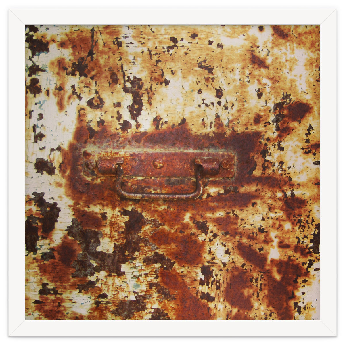 Rusty metal door
