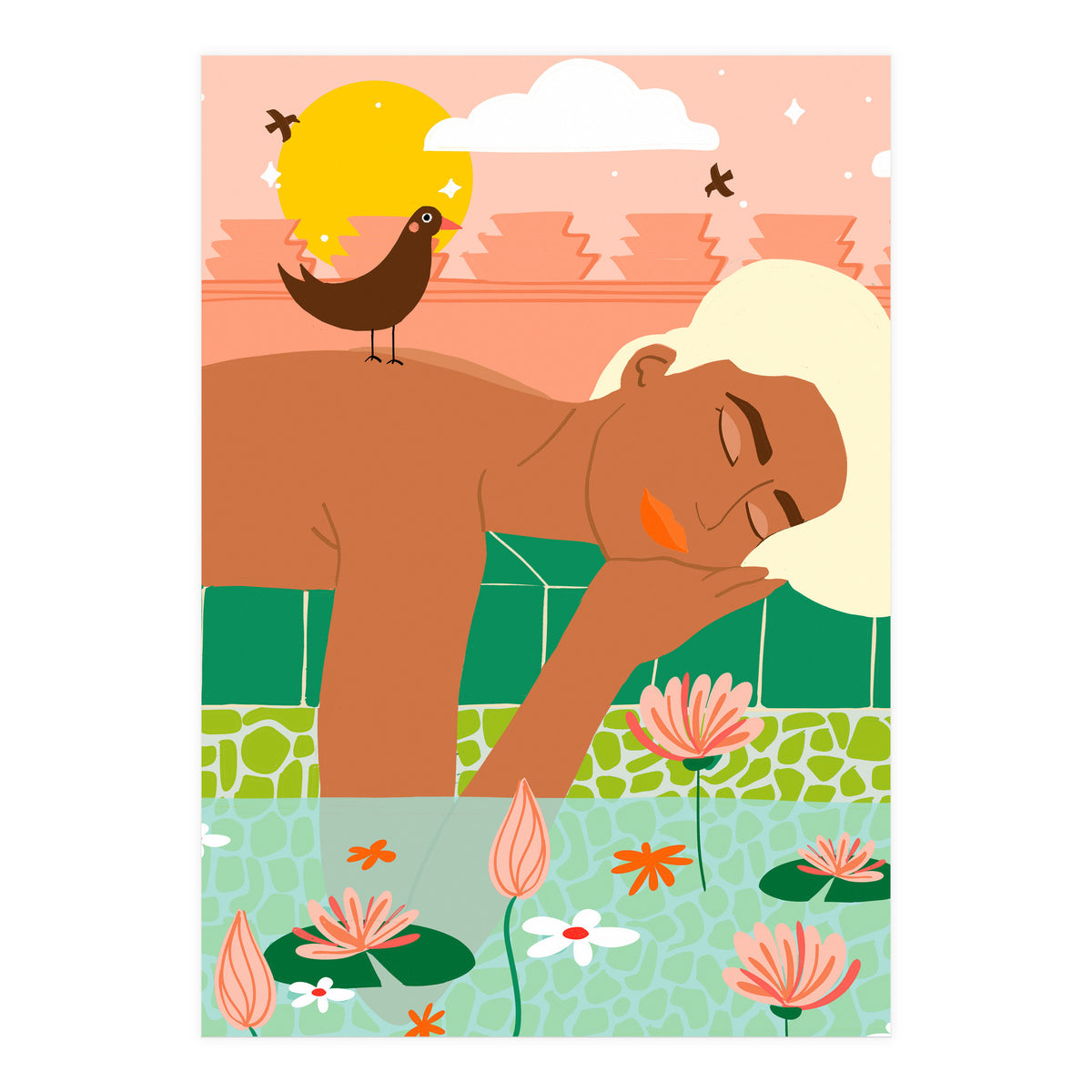 Sunkissed Skin & A Tropical Sky, Let Your Soul & Spirit Fly (Print Only)