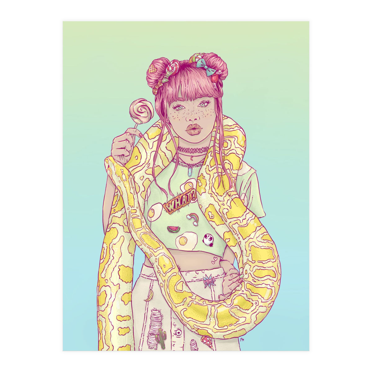 Candid Candy Lady (Print Only)
