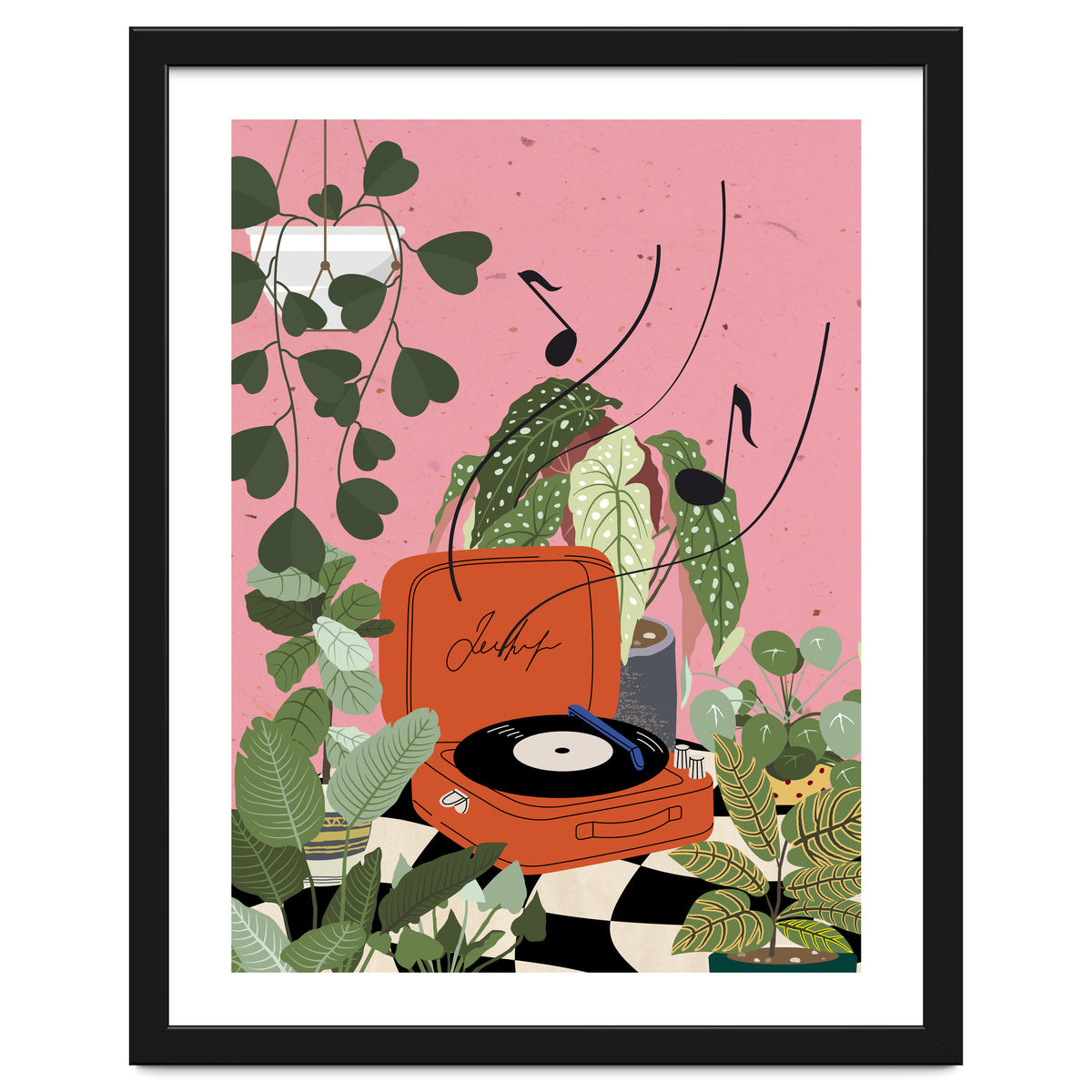 Vinyl Record Player in My Garden