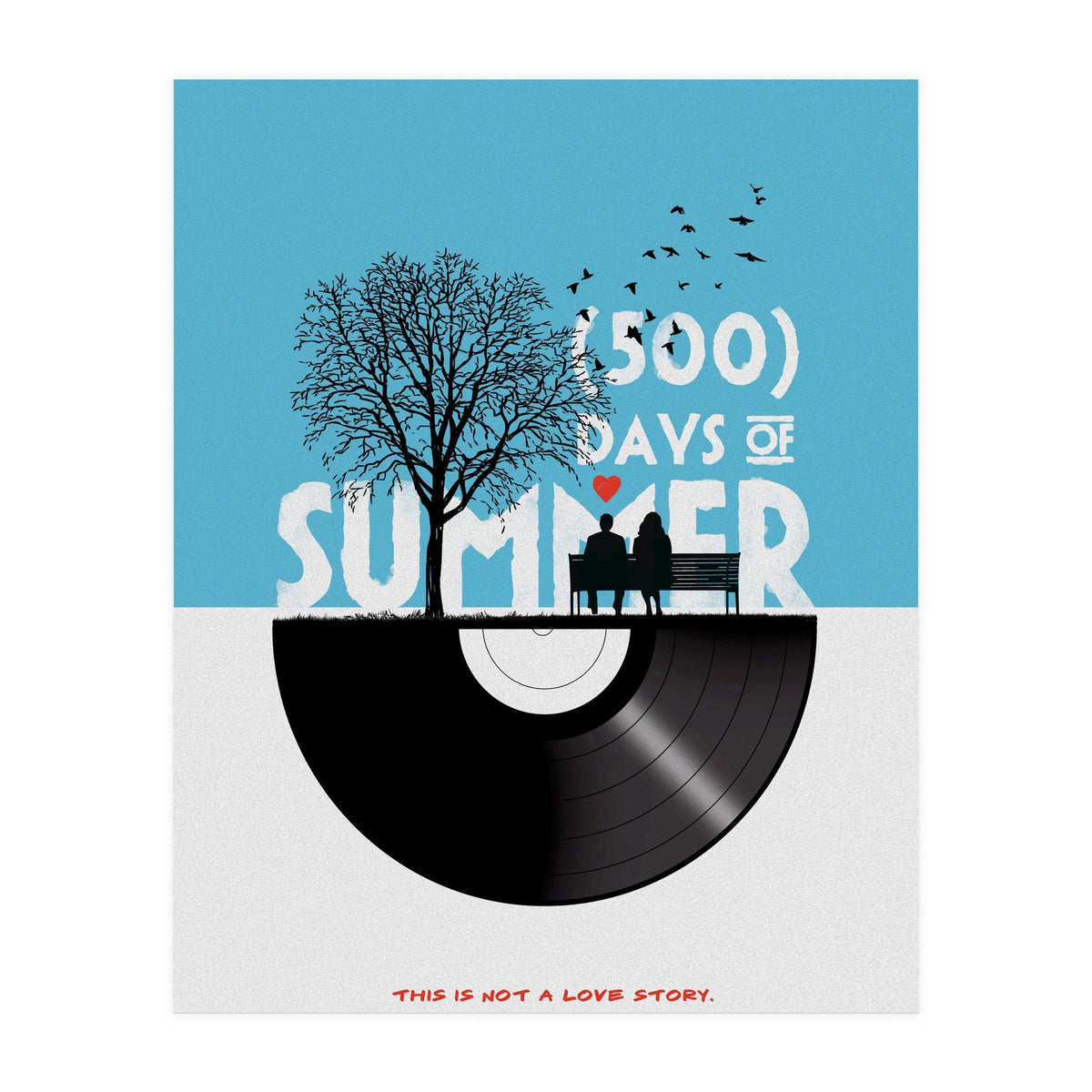500 days of summer movie poster (Print Only)