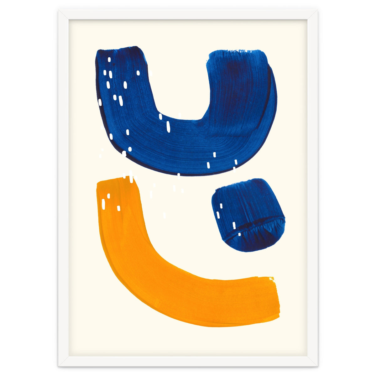 Blue Umbrella For A Yellow Banana