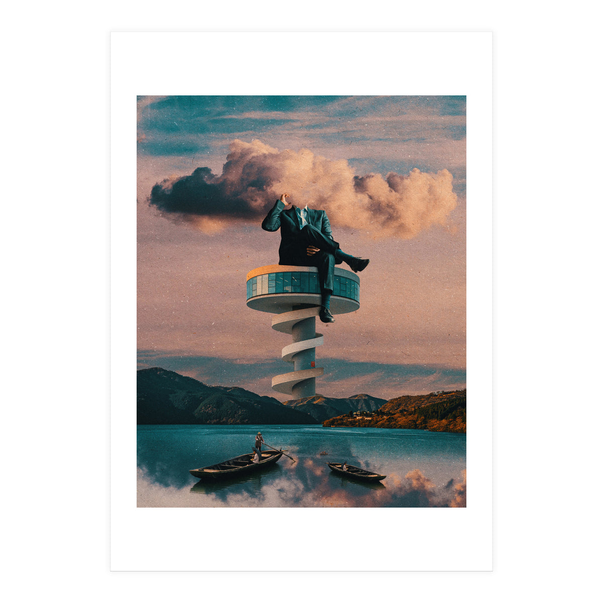 Man On The Tower (Print Only)