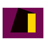 Geometric Shapes No. 55 - purple & yellow (Print Only) thumbnail