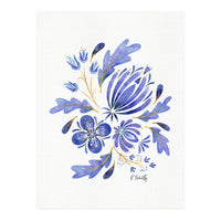 Protea Floral | Blue (Print Only)