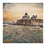 Boat In Venice San Mark`s Basilica Italian Tour Vintage (Print Only) thumbnail
