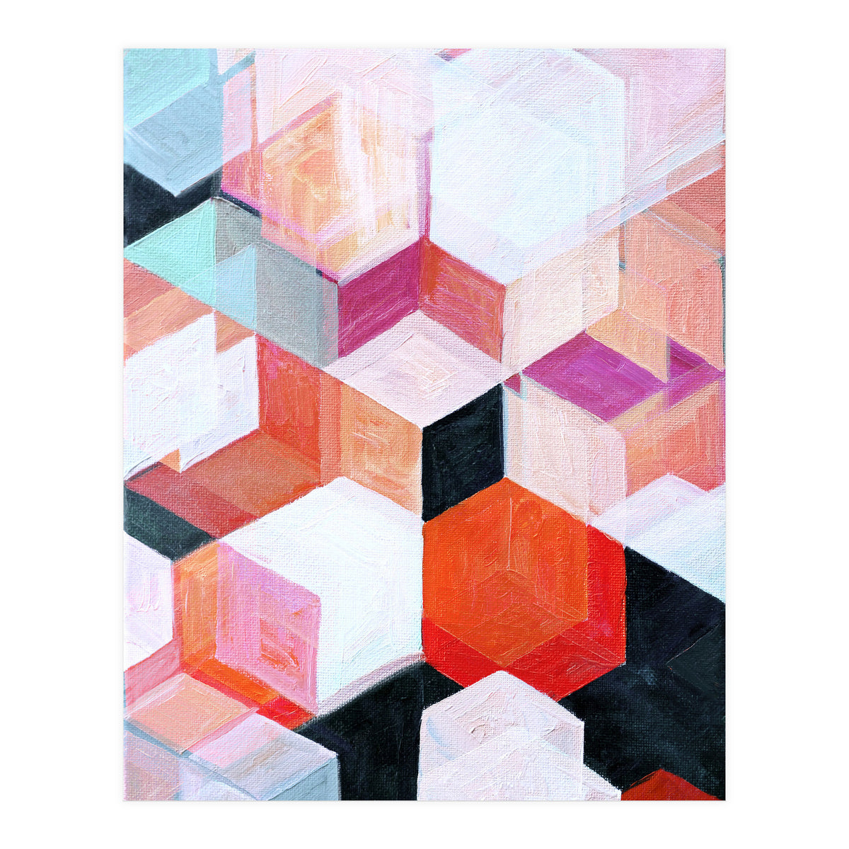 White Paint And Some Colours (Print Only)