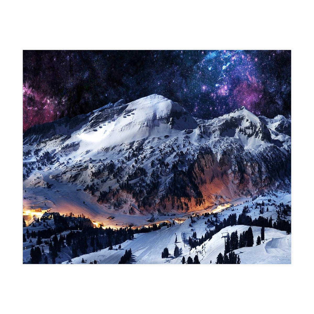 Mountain CALM IN space view (Print Only)