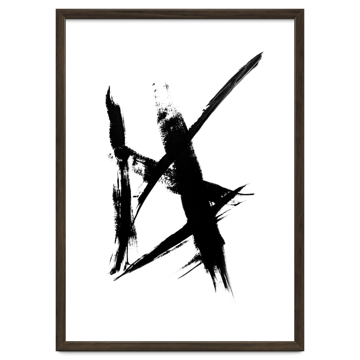 Abstract Brushstroke Print