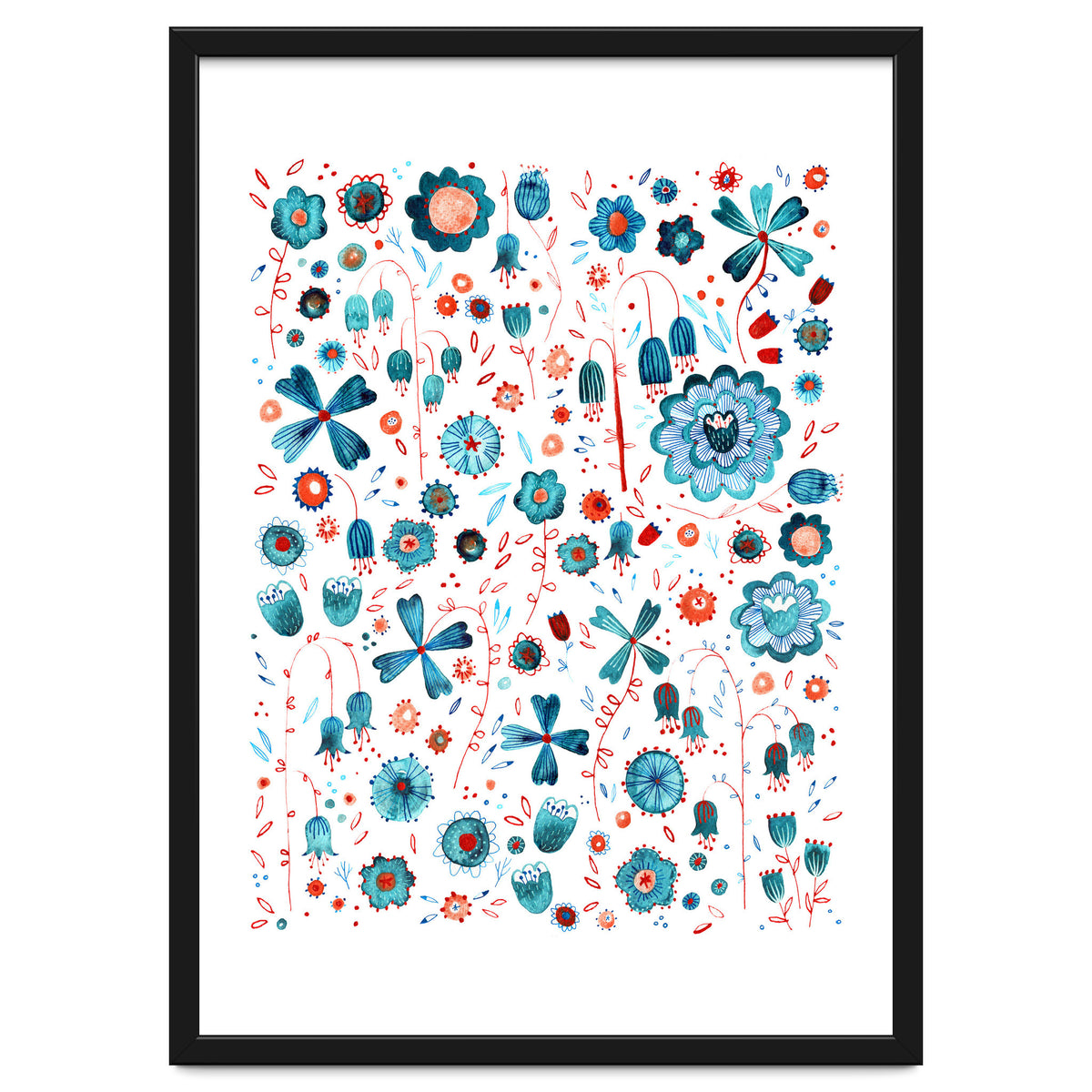 Turquoise Flower Mashup