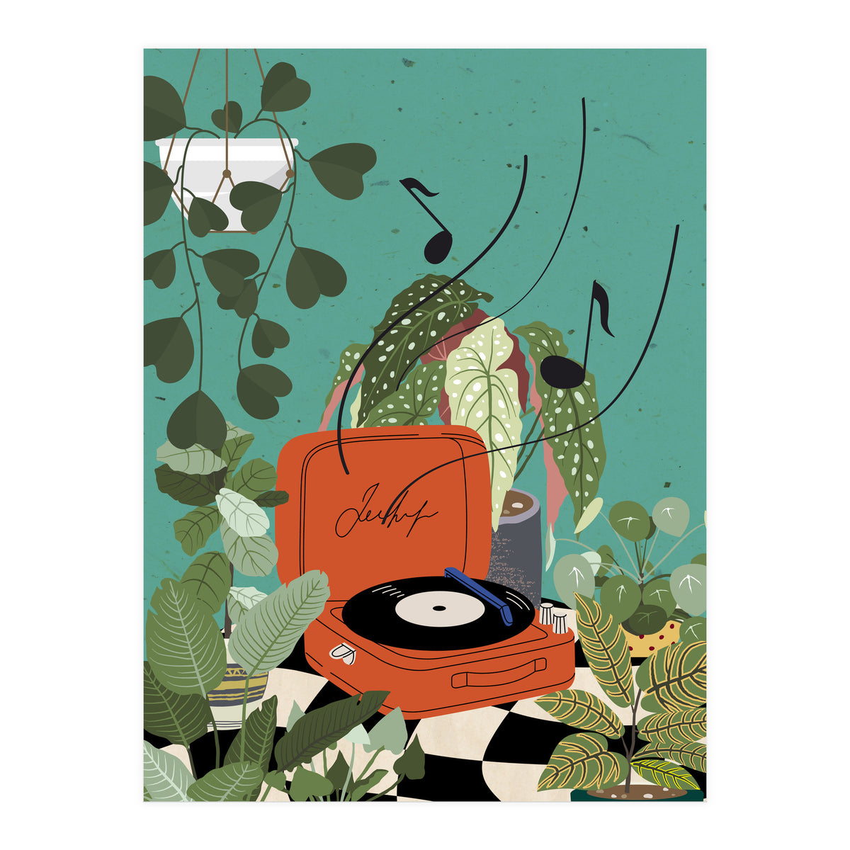 Vinyl Record Player (Print Only)