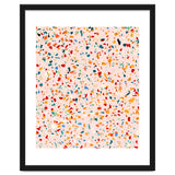 Blush Terrazzo | Pink Eclectic Speckles | Abstract Confetti Painting | Chic Bohemian Illustration thumbnail