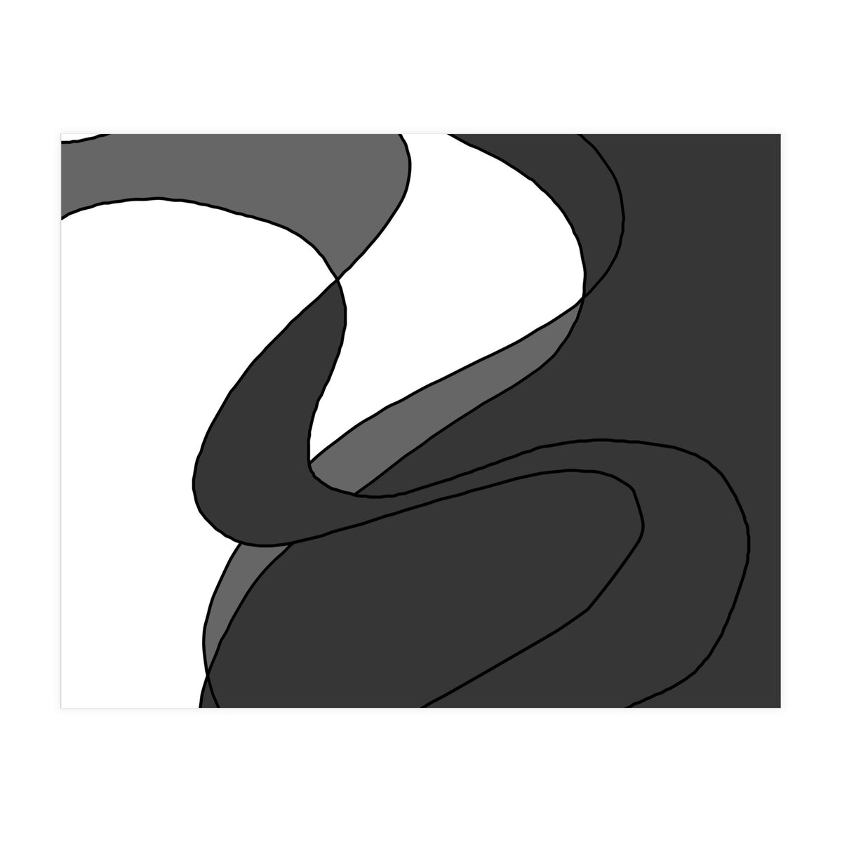 Grey Waves 4 (Print Only)