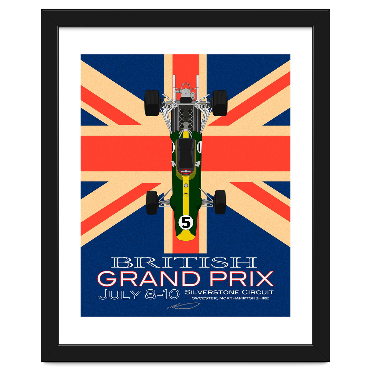 British Grand Prix poster
