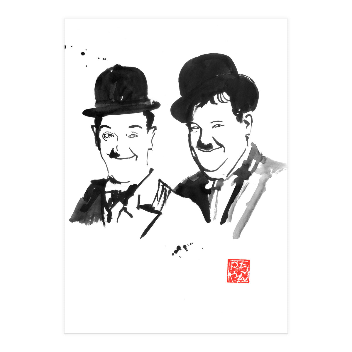 Laurel And Hardy (Print Only)
