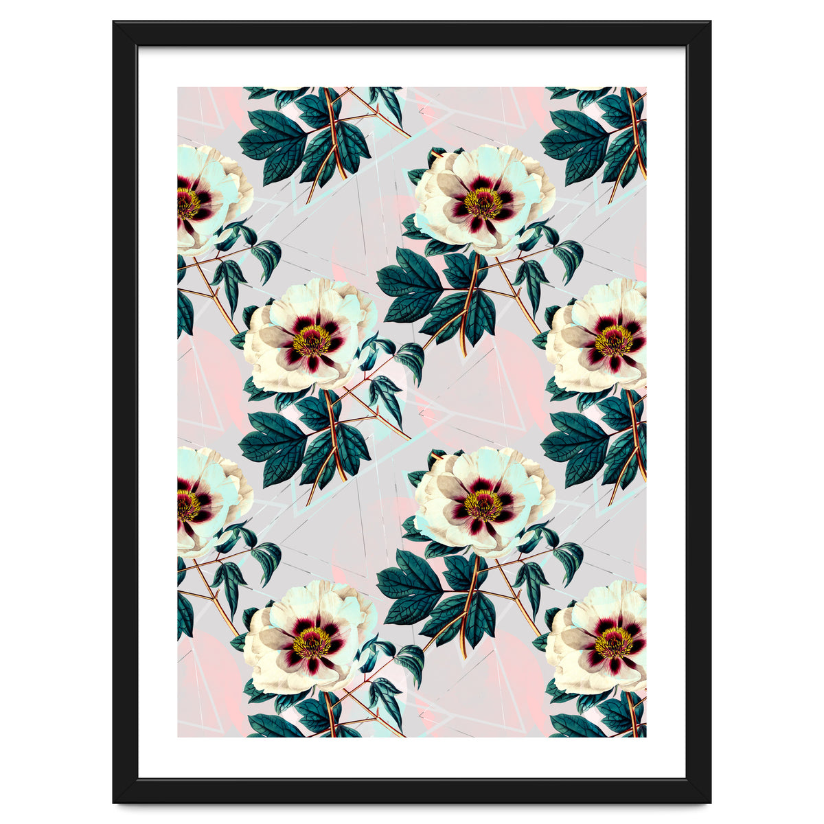 Flowery blooming with geometric