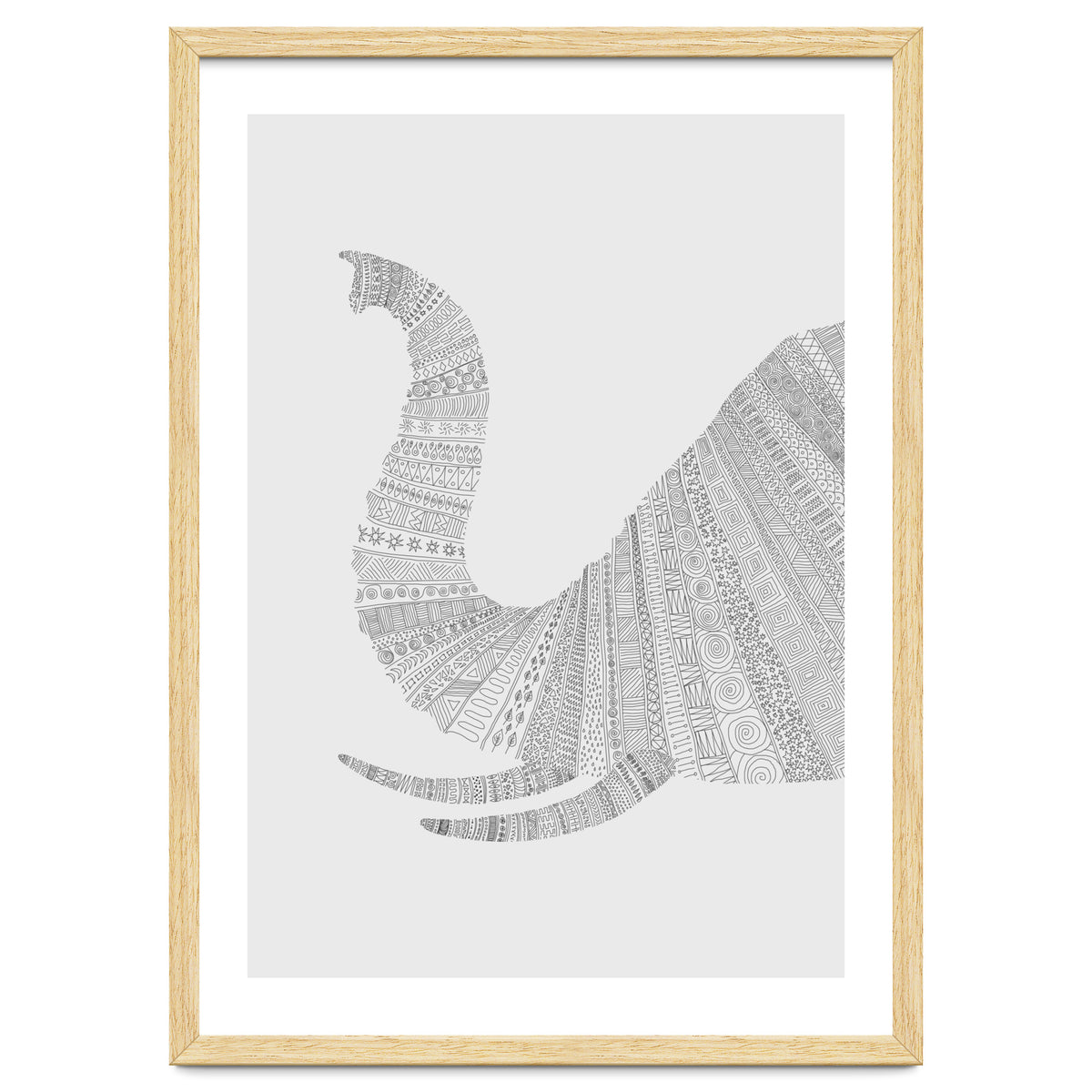 Elephant Grey Poster